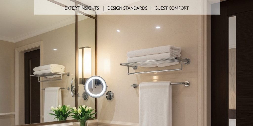 How High Should a Bathroom Towel Rack Be for Hotel Projects