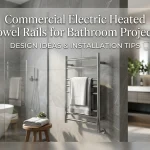 Commercial Electric Heated Towel Rails for Bathroom Projects