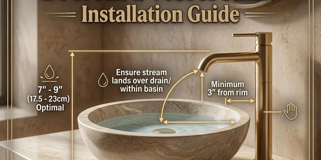 How Far Should a Faucet Be from a Vessel Sink Installation Guide