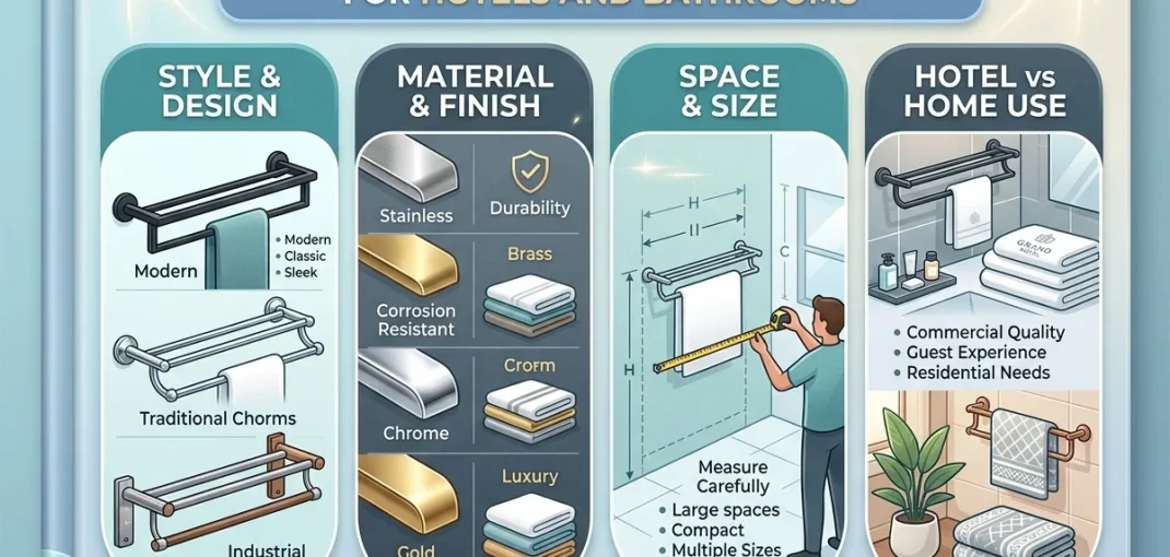 How to choose a double towel rack for hotels and bathrooms