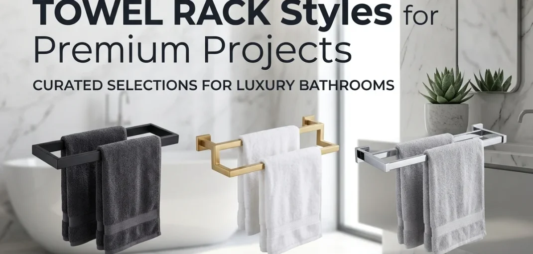 Modern Double Bathroom Towel Rack Styles for Premium Projects