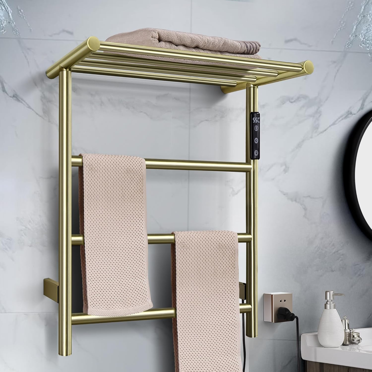 304 Stainless Steel Wall Mounted Bathroom Towel Rack-1.