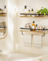Bathroom Towel Rack with Shelf -4. Bathroom Towel Rack with Shelf -4.