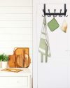 Black Over Door Bathroom Towel Rack -4 Black Over Door Bathroom Towel Rack -4