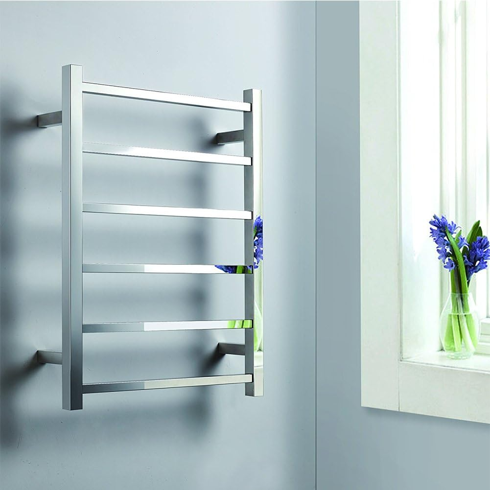 Brushed Nickel Wall Mounted Towel Rack-2.
