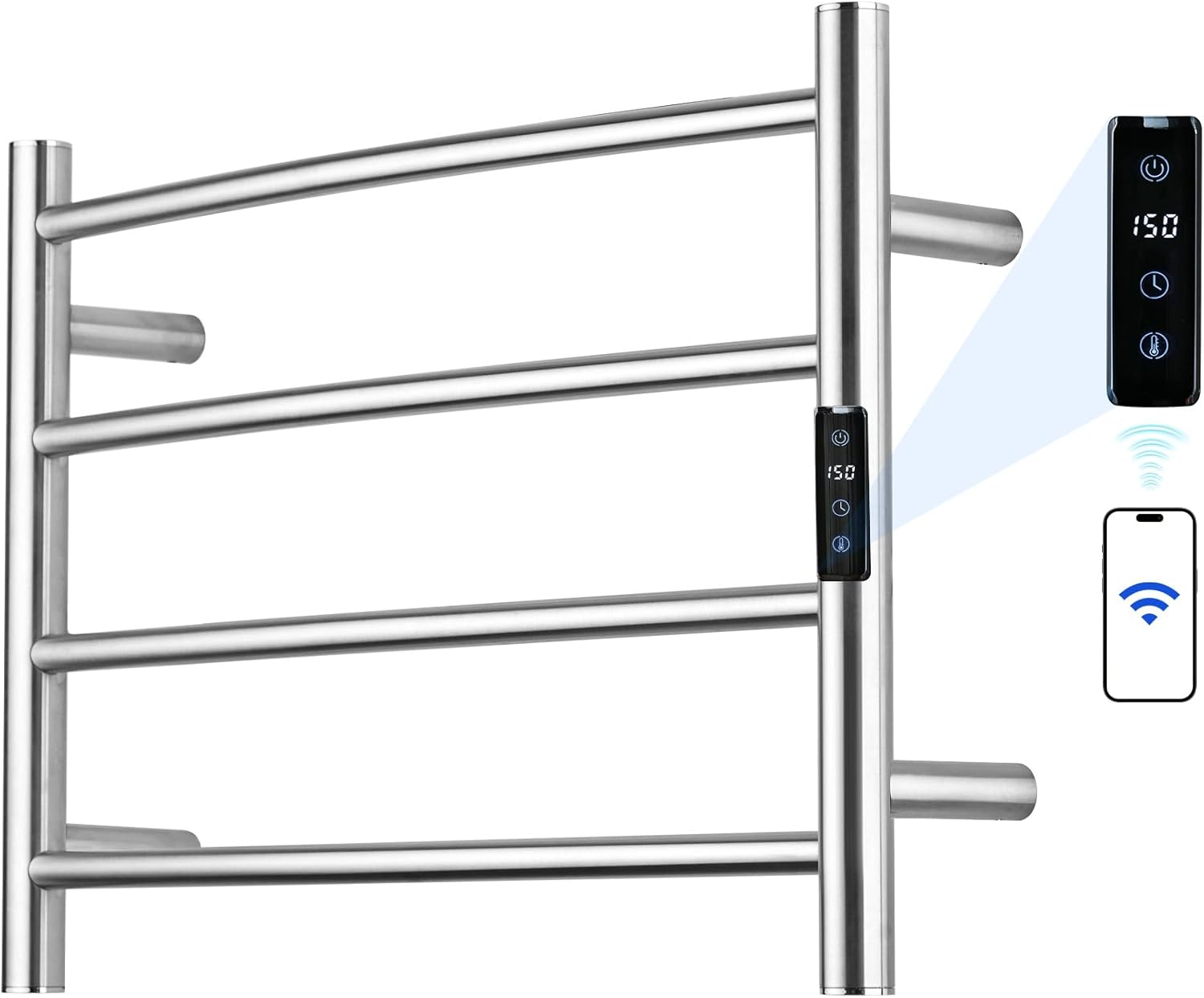 Brushed Stainless Steel Towel Warmer Rack-1.