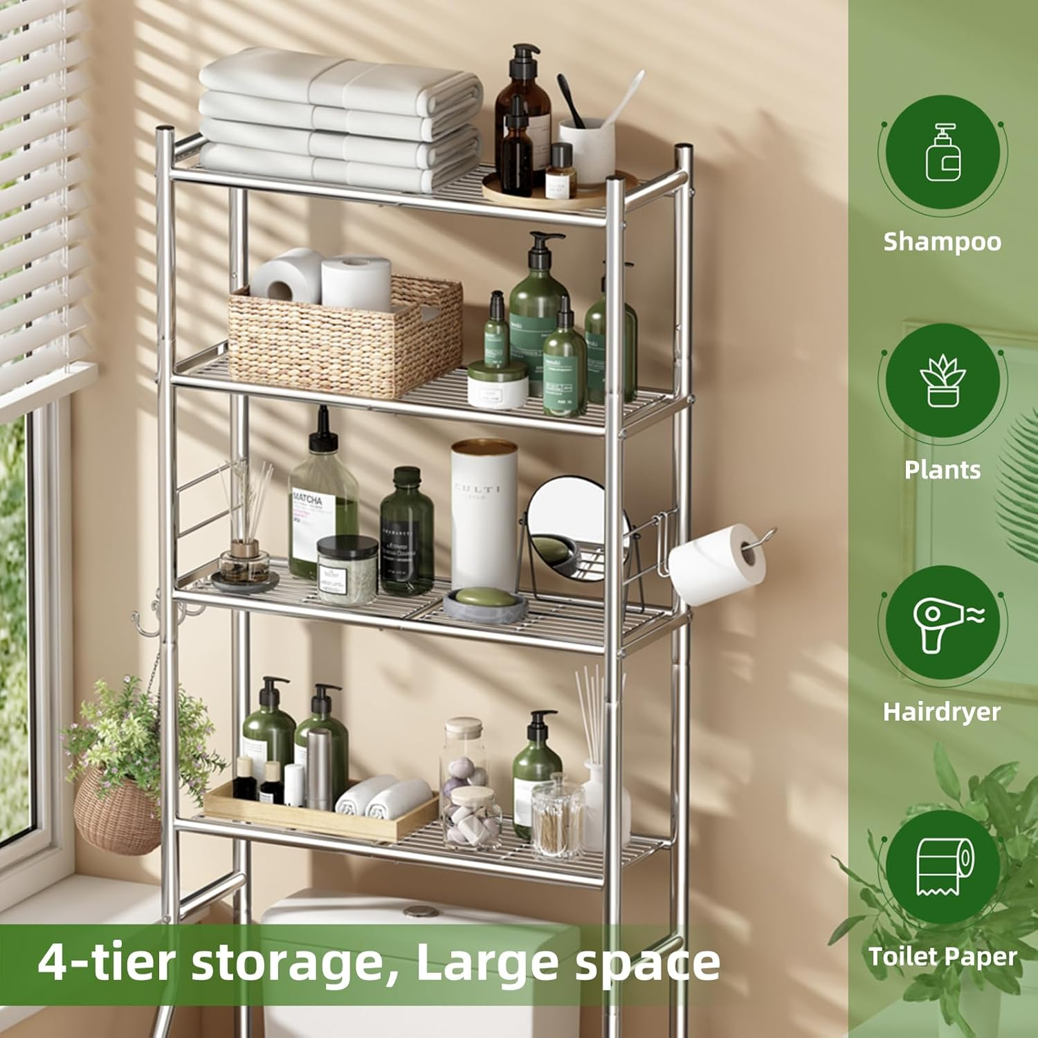 Chrome Bathroom Towel Rack Shelf -3. Chrome Bathroom Towel Rack Shelf -3.
