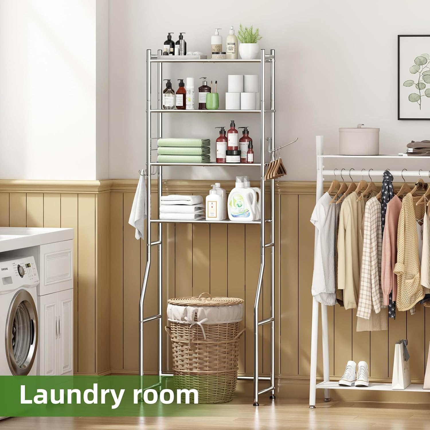 Chrome Bathroom Towel Rack Shelf -4. Chrome Bathroom Towel Rack Shelf -4.