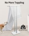 Chrome Freestanding Bathroom Towel Stand-4