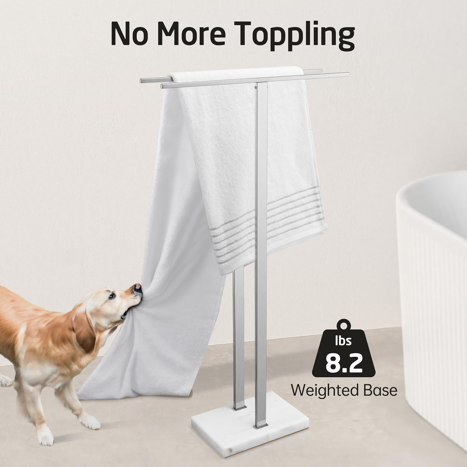Chrome Freestanding Bathroom Towel Stand-4 Chrome Freestanding Bathroom Towel Stand-4