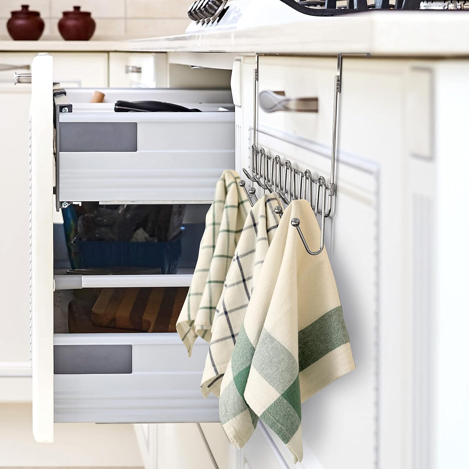 Chrome Over Door Towel Rack-3. Chrome Over Door Towel Rack-3.