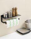Compact Hand Towel Rack with Shelf-4 Compact Hand Towel Rack with Shelf-4