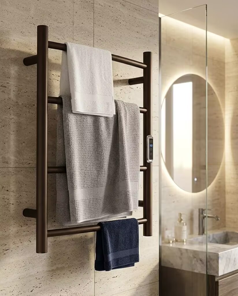 Curved Electric Heated Towel Rack-4