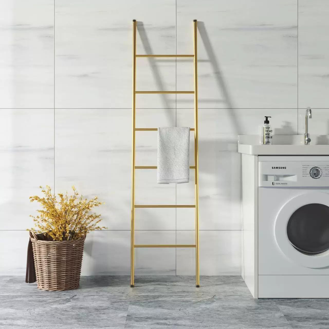 Decorative Ladder Towel Rack-1.