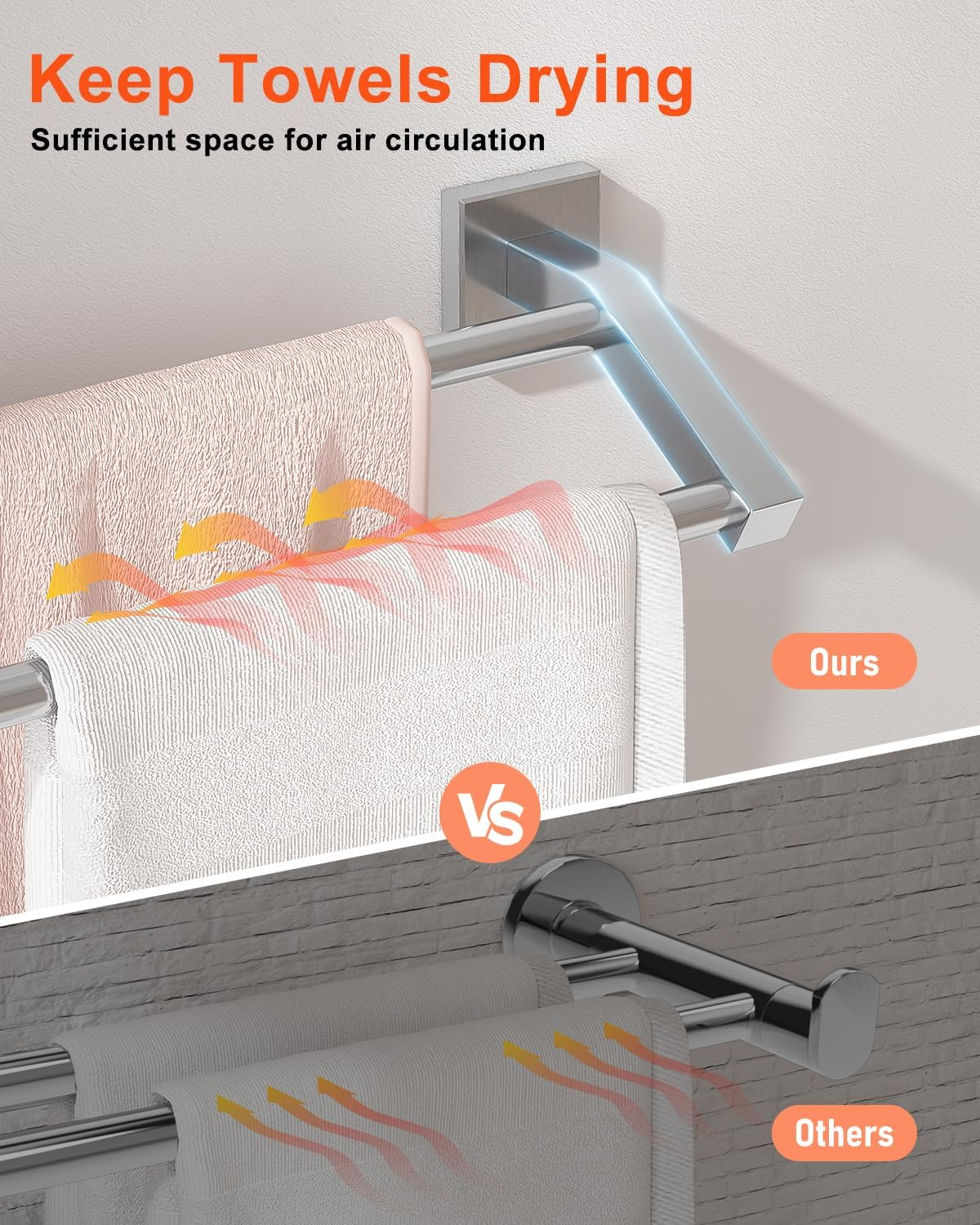 Toallero de baño de doble capa-1.