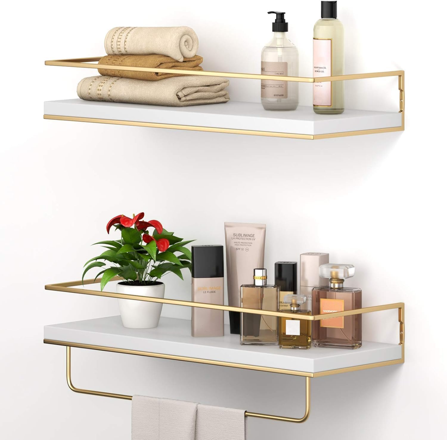 Floating Towel Rack With Shelf-1.
