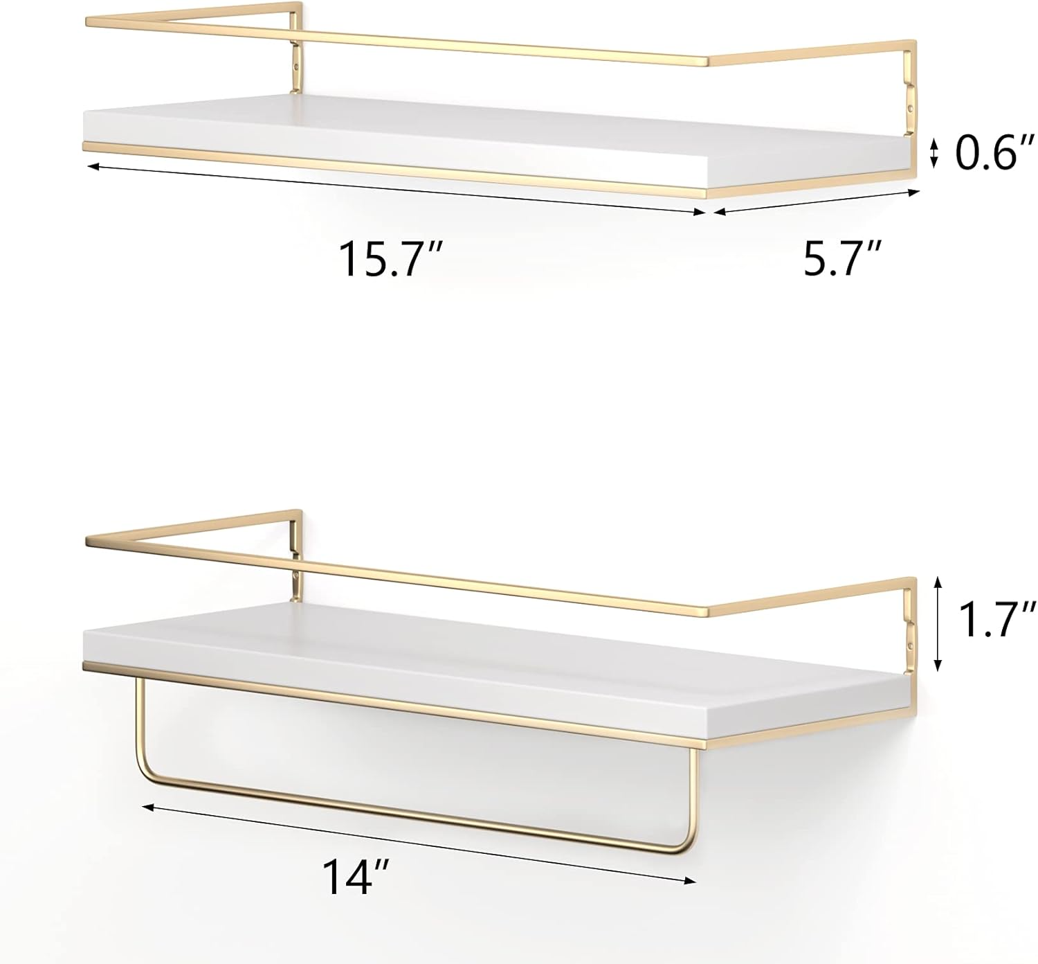 Floating Towel Rack With Shelf-3. Floating Towel Rack With Shelf-3.