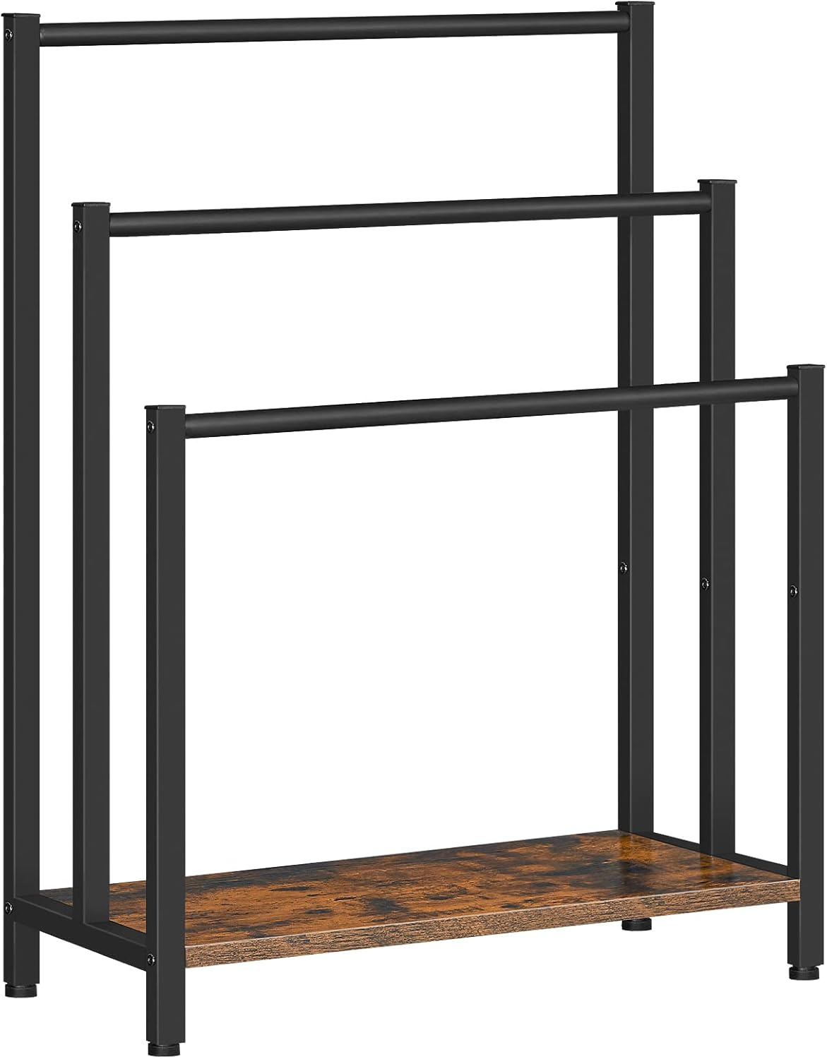 Freestanding Towel Rack with Shelf-1.