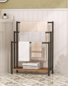Freestanding Towel Rack with Shelf-3.