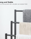 Freestanding Towel Rack with Shelf-4. Freestanding Towel Rack with Shelf-4.