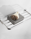 Hotel Bathroom Towel Rack with Open Shelf Design-3.