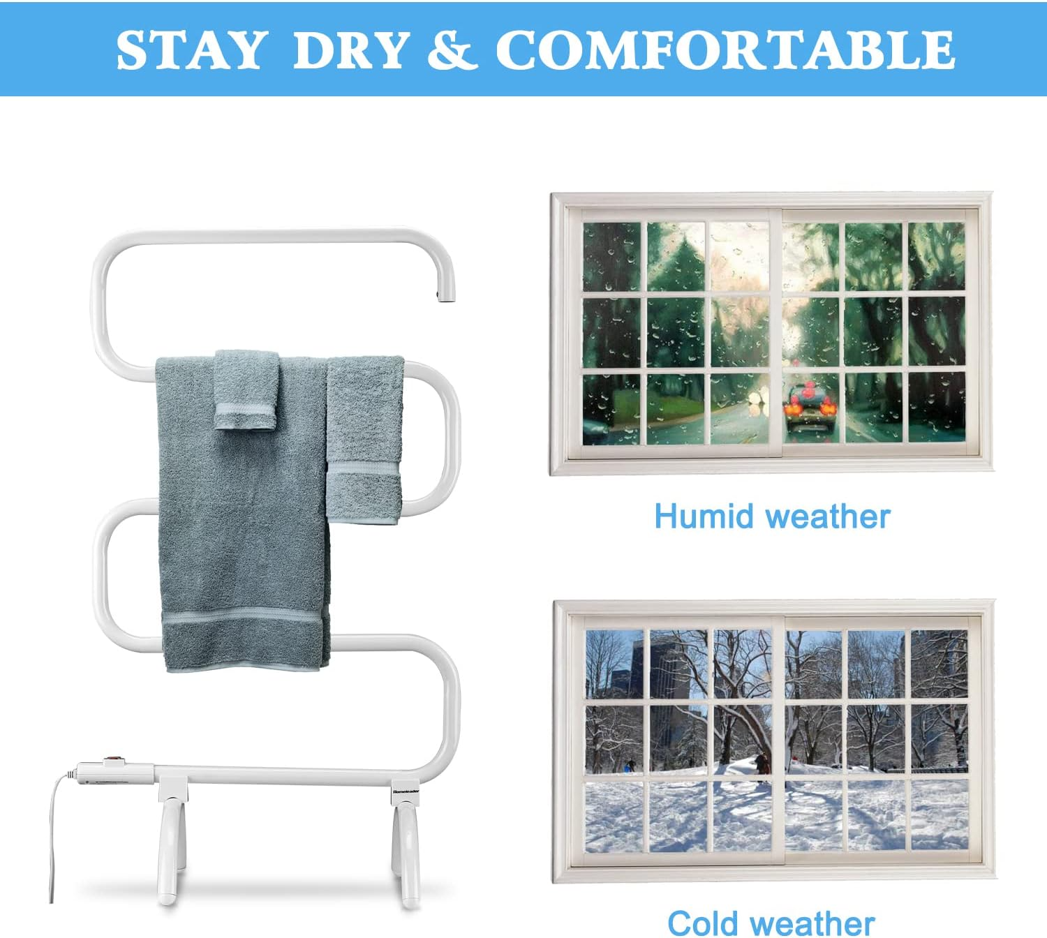 Ladder Style Heated Towel Rack-2.