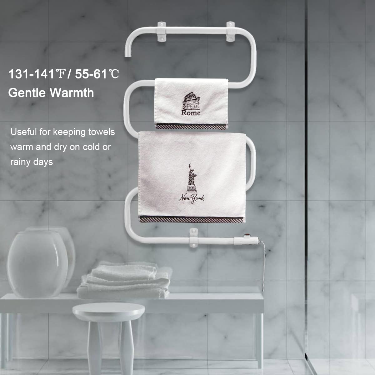 Ladder Style Heated Towel Rack-4. Ladder Style Heated Towel Rack-4.