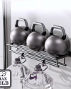 Matte Black Double Towel Rack-2.