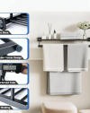Matte Black Double Towel Rack-3.