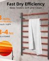 Matte Black Heated Towel Rack-3