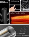 Matte Black Heated Towel Rack-4