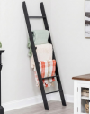 Matte Black Ladder Towel Rack-1. Matte Black Ladder Towel Rack-1.