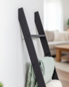 Matte Black Ladder Towel Rack-2. Matte Black Ladder Towel Rack-2.