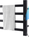 Matte Black Wall Mounted Towel Rack-1.