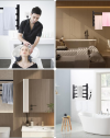 Matte Black Wall Mounted Towel Rack-2.
