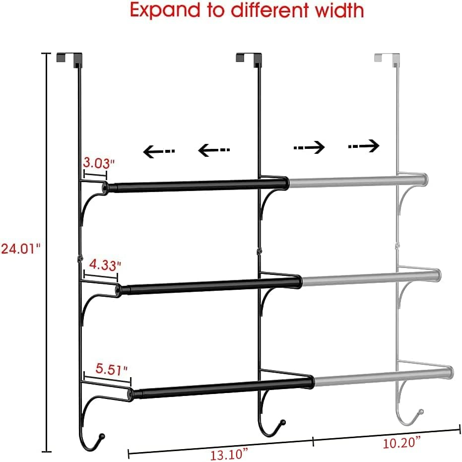 Multi Bar Over Door Towel Rack-3. Multi Bar Over Door Towel Rack-3.