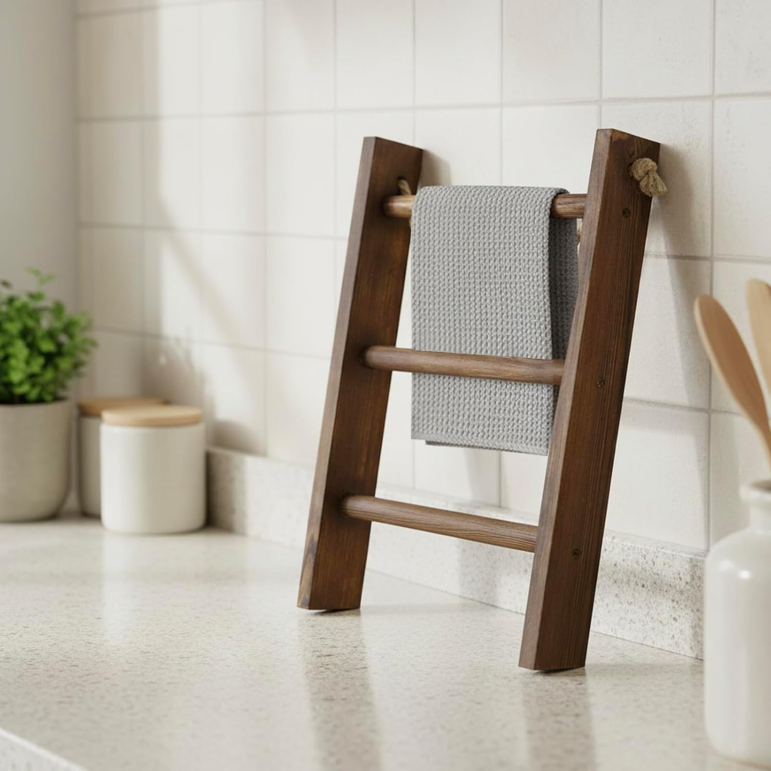 Rustic Ladder Towel Rack-3 Rustic Ladder Towel Rack-3