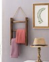 Rustic Ladder Towel Rack-4