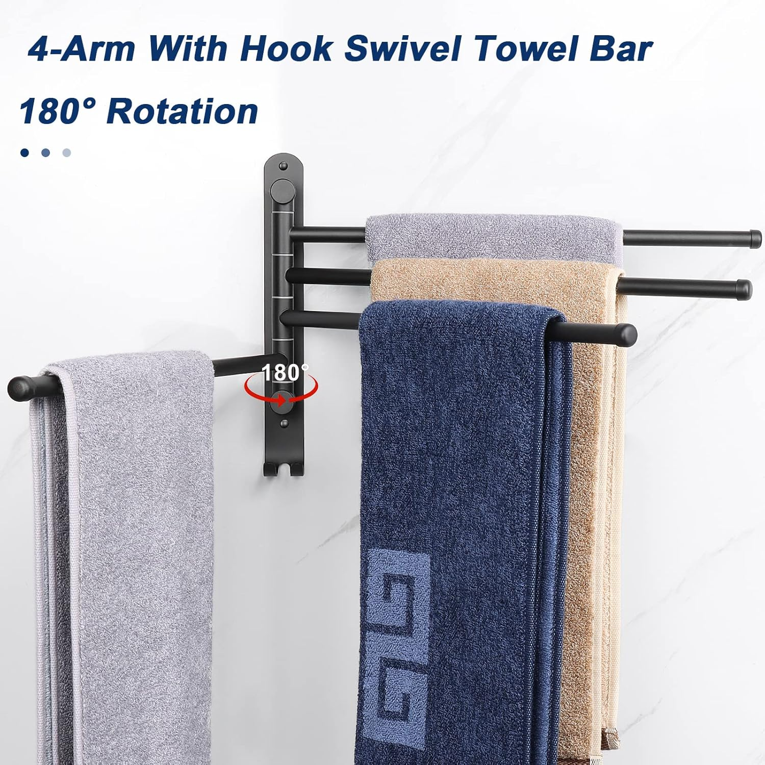 Space Saving Wall Mounted Towel Rack-2. Space Saving Wall Mounted Towel Rack-2.