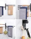 Space Saving Wall Mounted Towel Rack-3. Space Saving Wall Mounted Towel Rack-3.