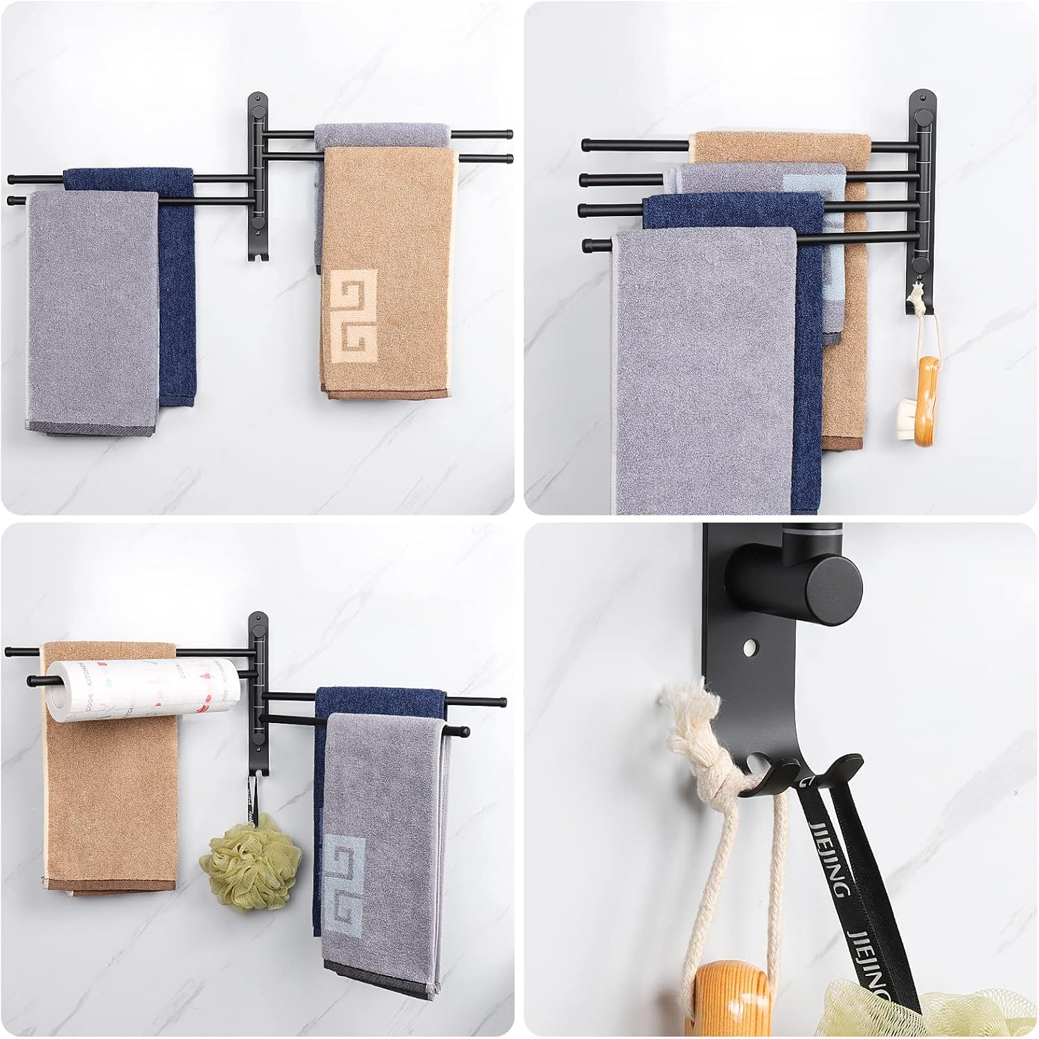 Space Saving Wall Mounted Towel Rack-3. Space Saving Wall Mounted Towel Rack-3.