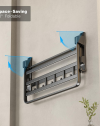 Towel Hook Rack with Shelf -4. Towel Hook Rack with Shelf -4.