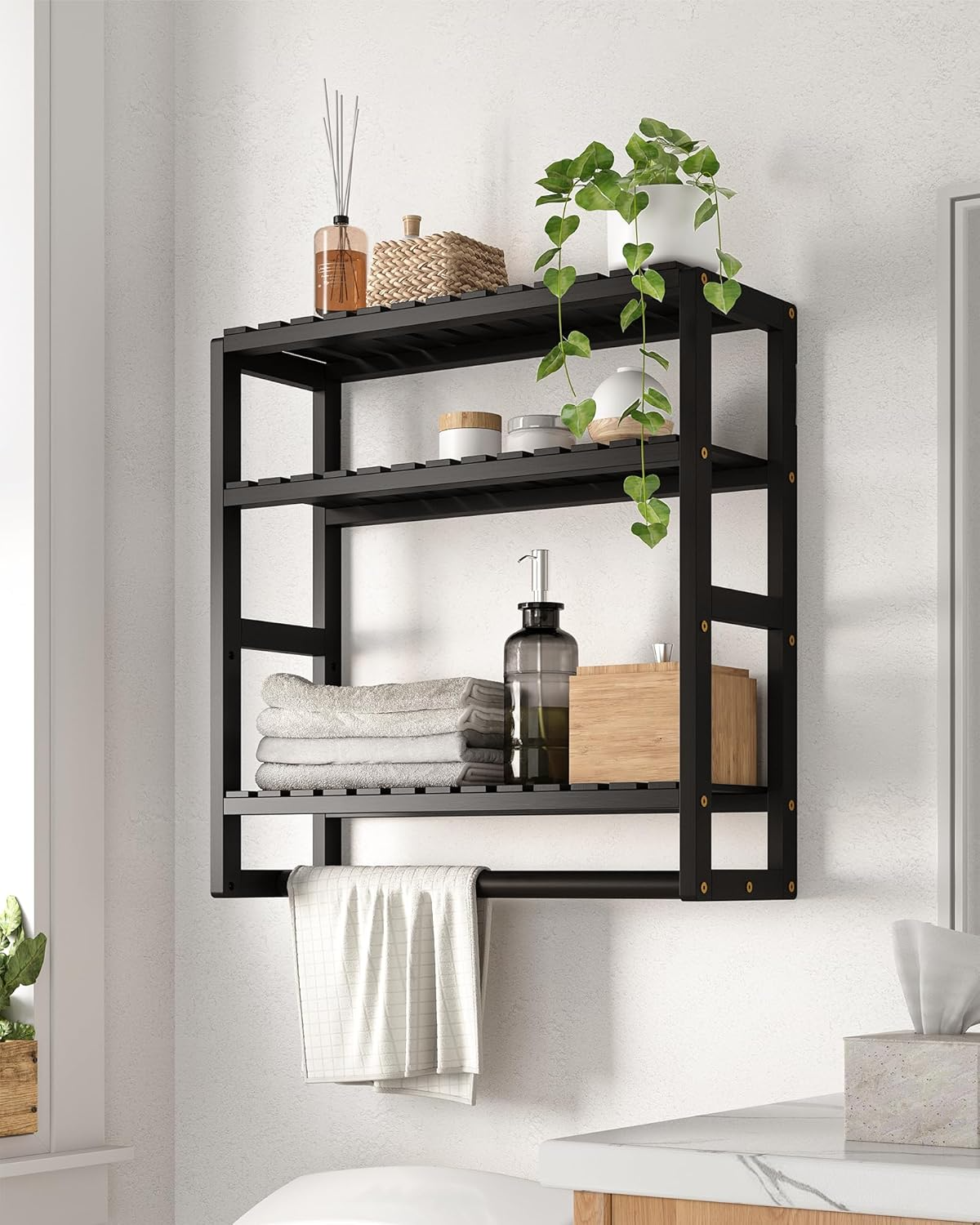 Wall Mounted Bathroom Towel Rack-1.