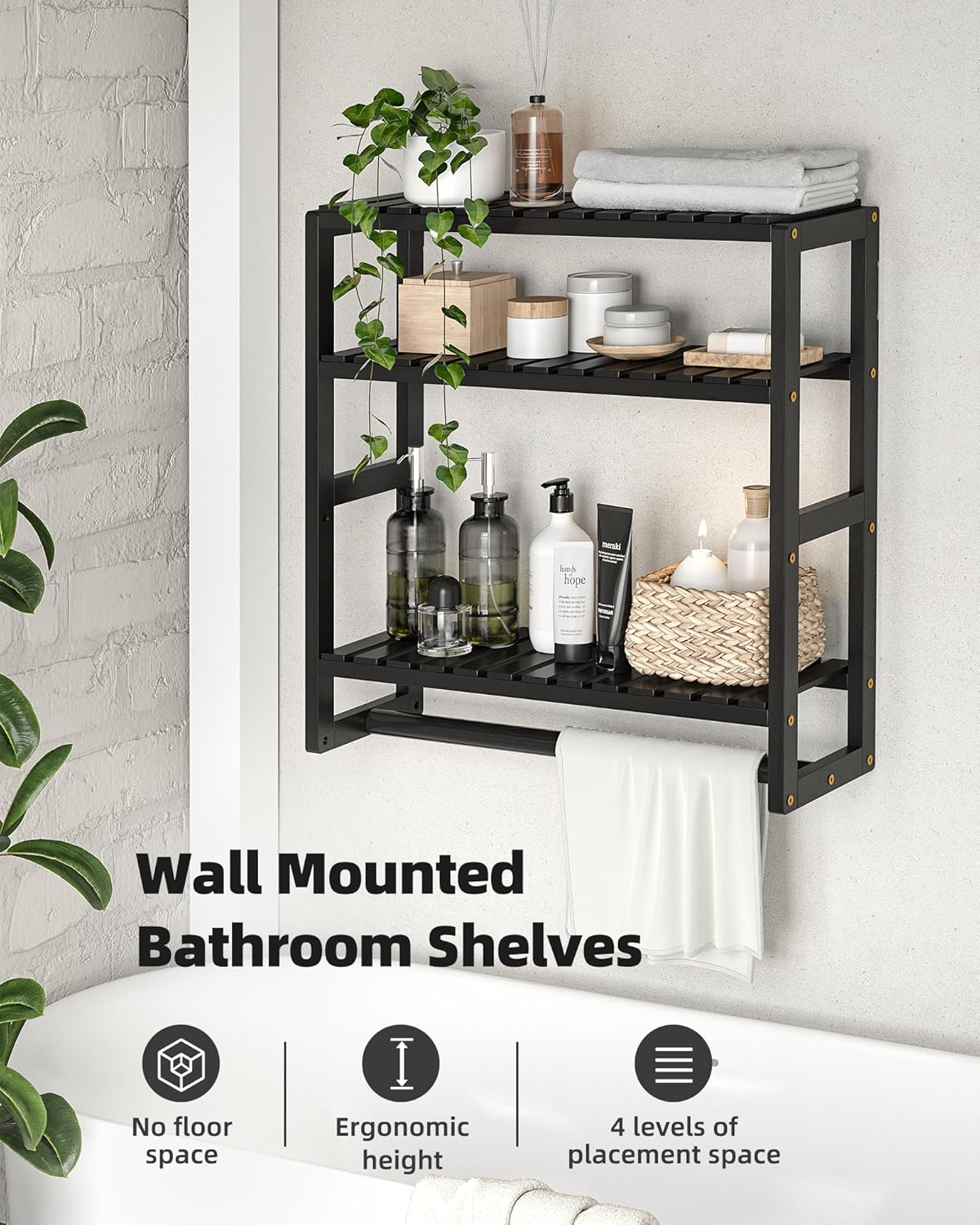 Wall Mounted Bathroom Towel Rack-4. Wall Mounted Bathroom Towel Rack-4.