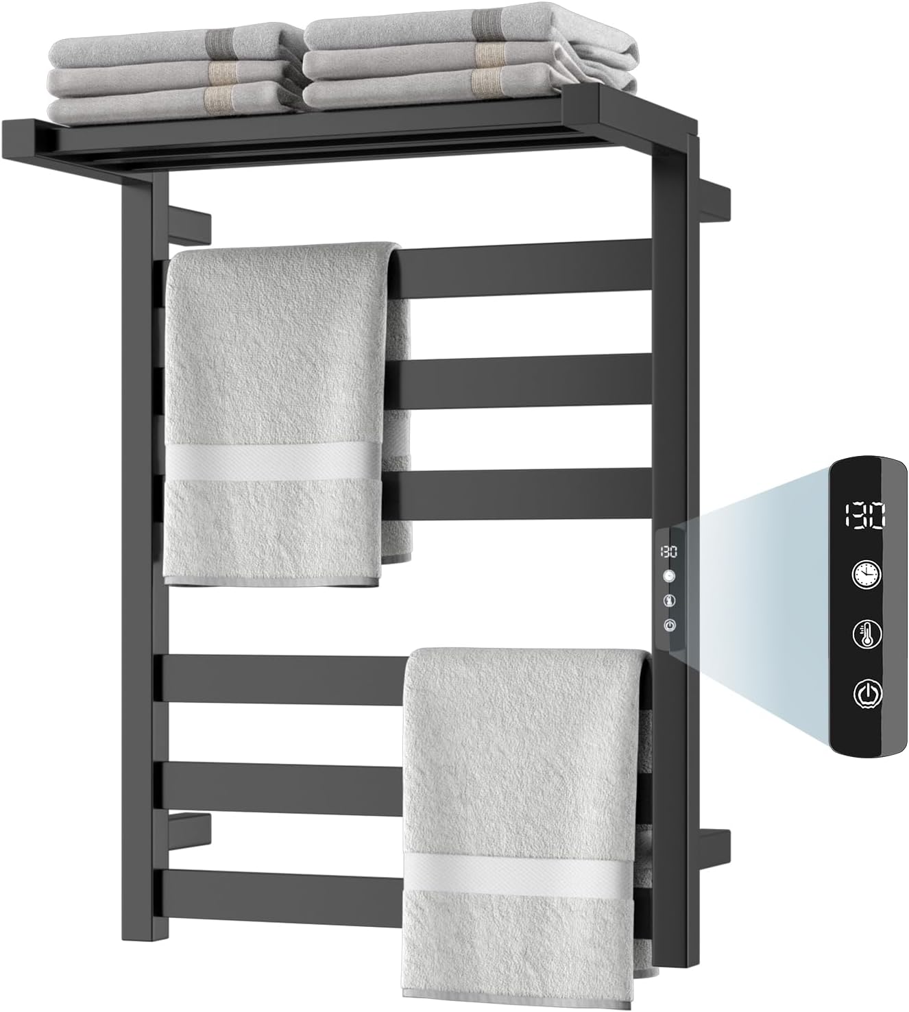 Wall Mounted Electric Heated Towel Rack-1.