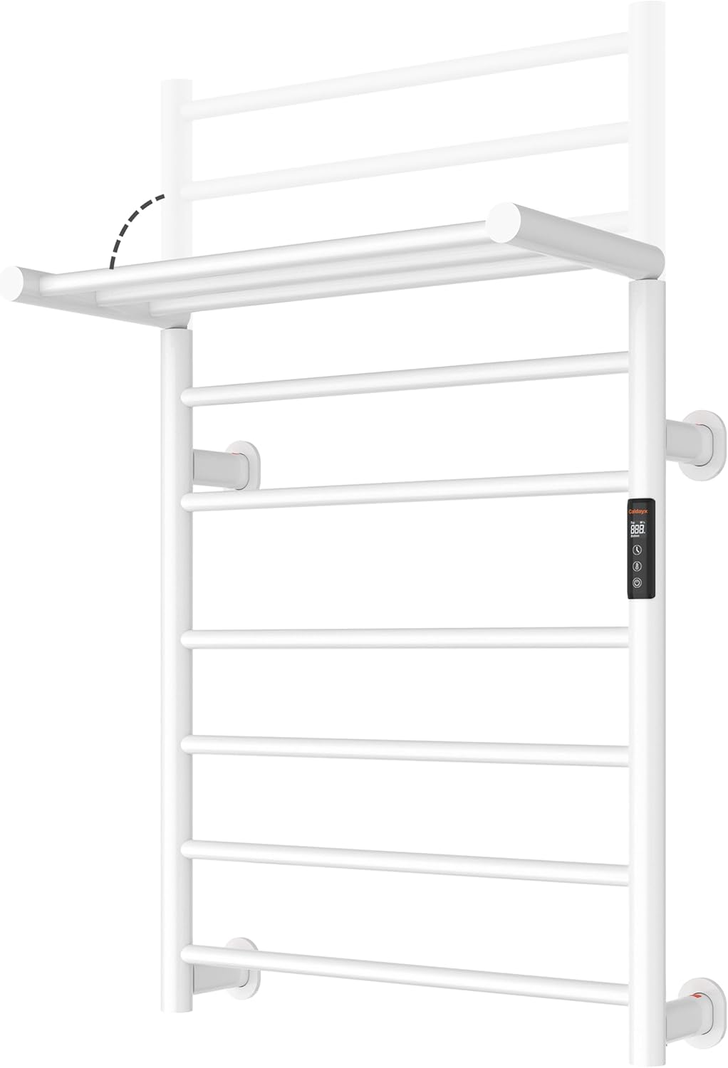 White Heated Towel Rack-1.