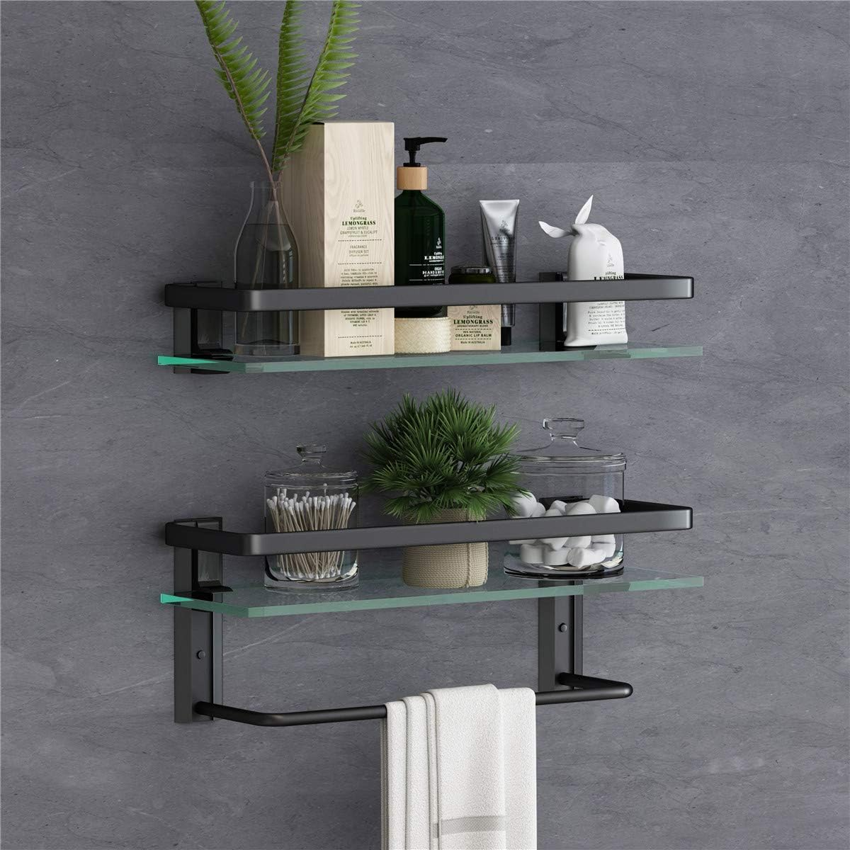 wall mounted bathroom shelf and towel rack-1.