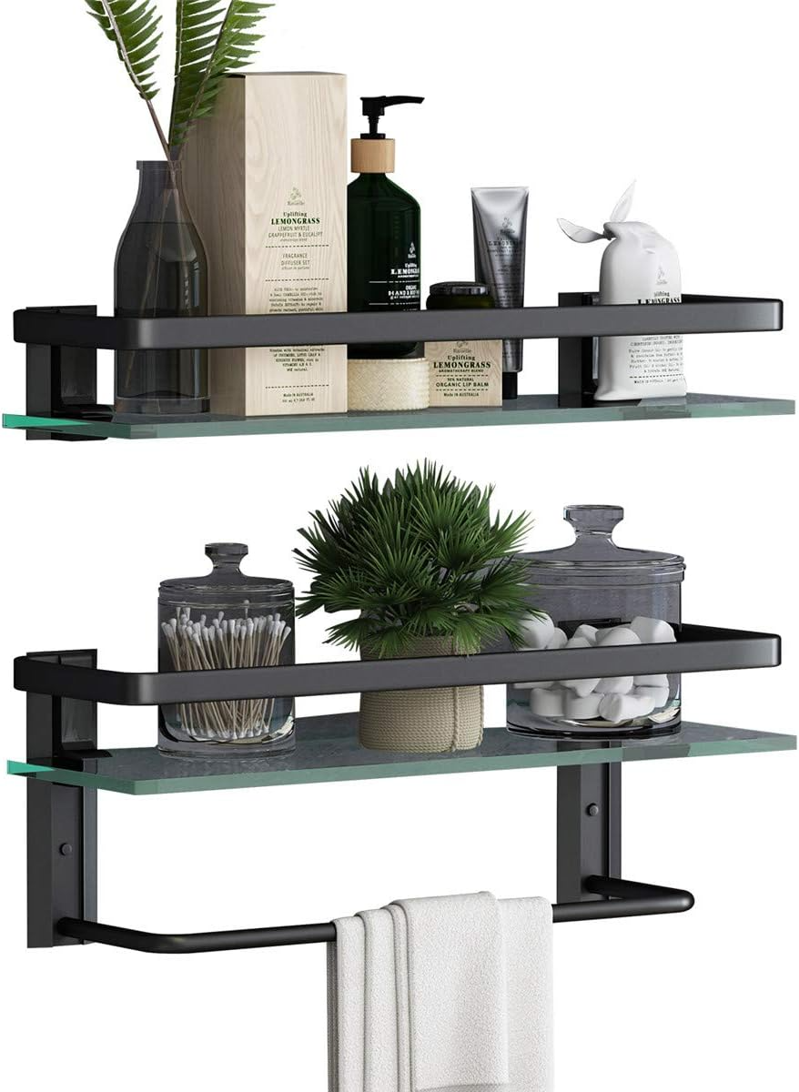 wall mounted bathroom shelf and towel rack-3.