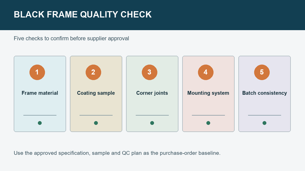 Five quality checks for black framed bathroom mirror suppliers